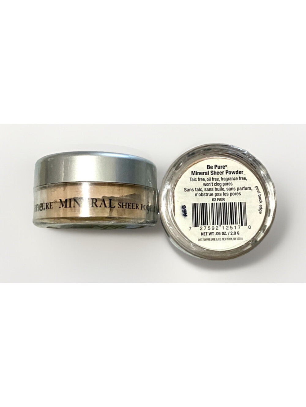 Lot of 2: New JANE Be Pure Mineral Sheer Face Powder in 02 Fair (Sealed)